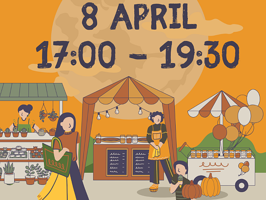 Voorjaarsmarkt op de Herfterlaan