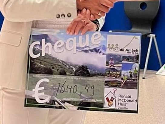 Leerlingen fietsen 7640 euro bij elkaar